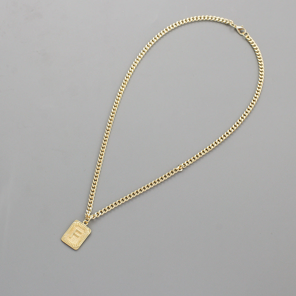 Gold Plated Initial Pendant