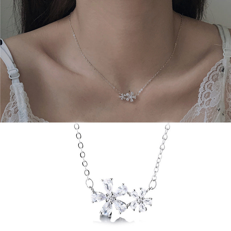Double Flower Necklace