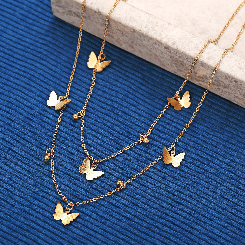 Butterfly Double Necklace