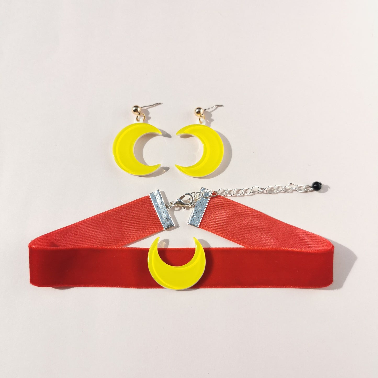 Acrylic Moon Earrings