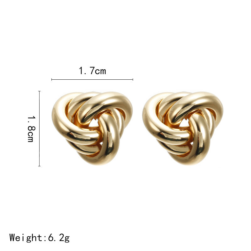 Classic Twist Stud Earrings