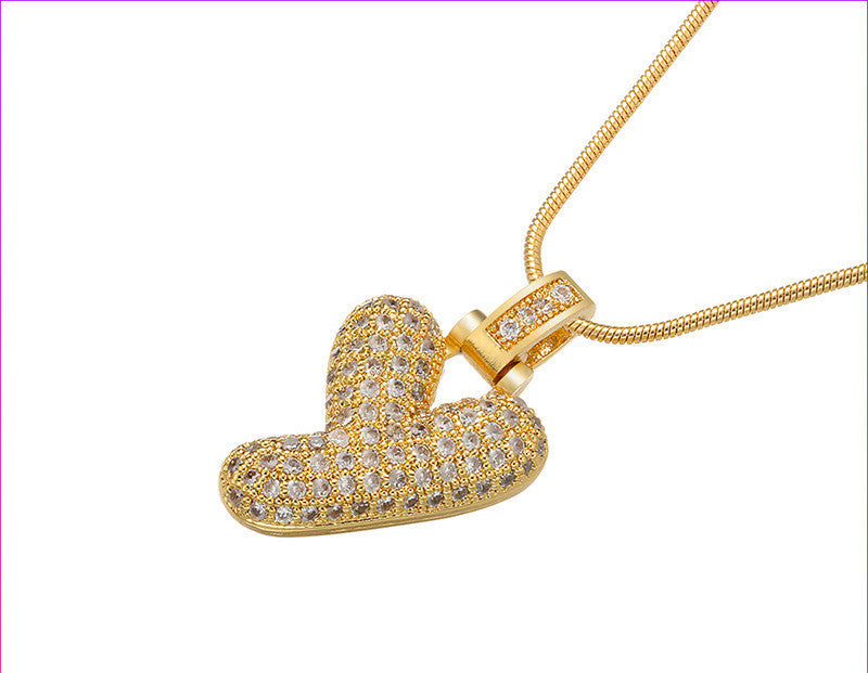 Bubble Letter Initial Necklace