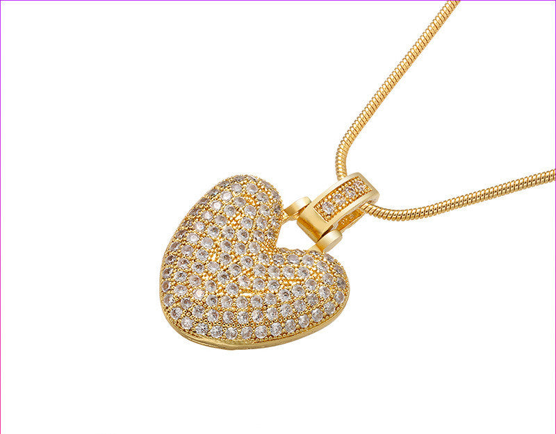 Bubble Letter Initial Necklace