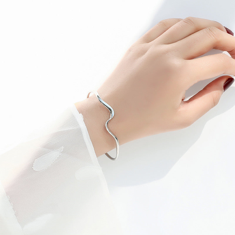 Sterling Silver Ripple Bracelet - Forge & Form