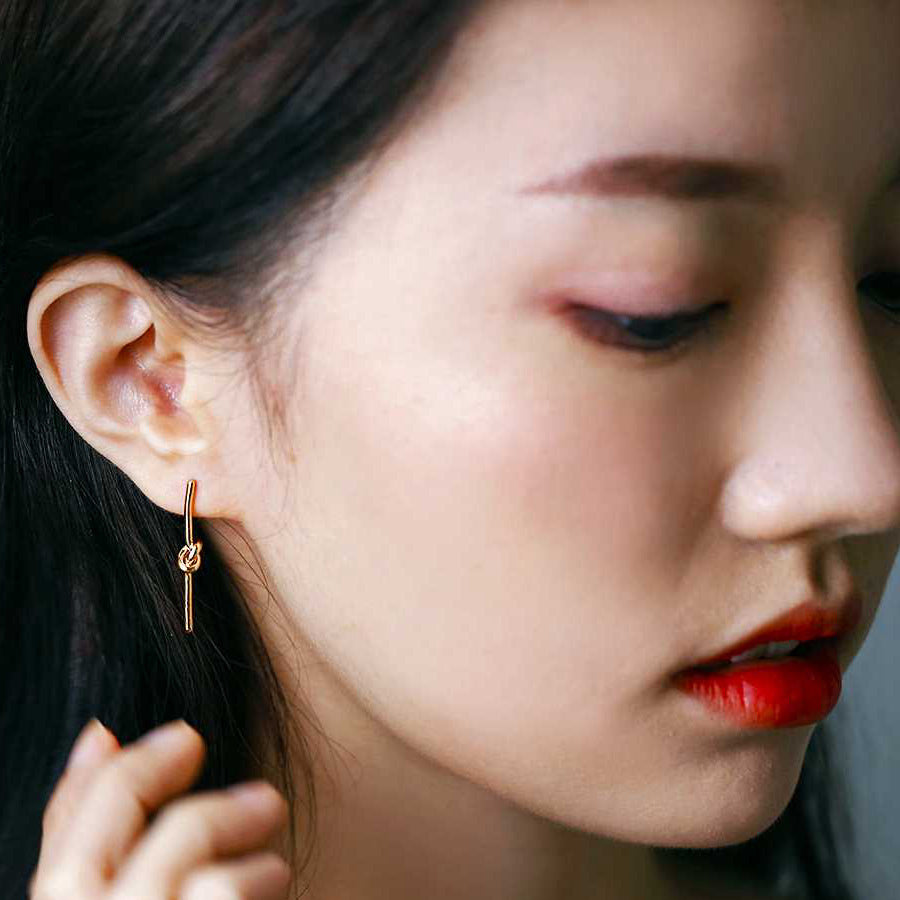 Long Knot Earrings