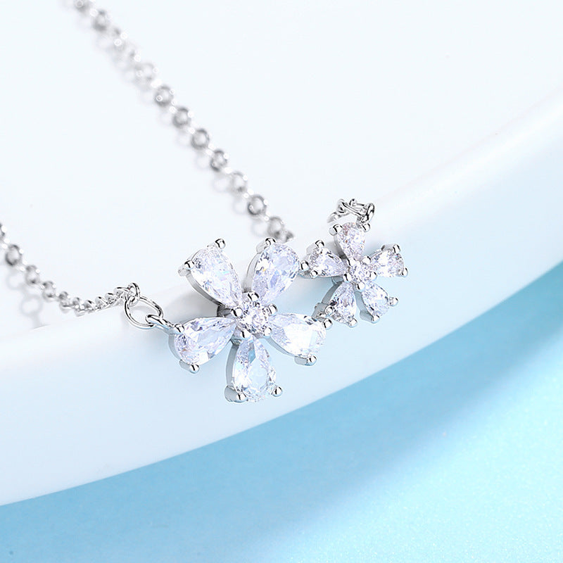 Double Flower Necklace
