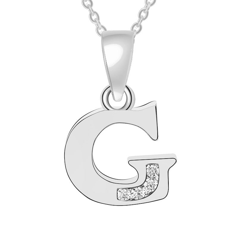 Bedazzled Initial Necklace