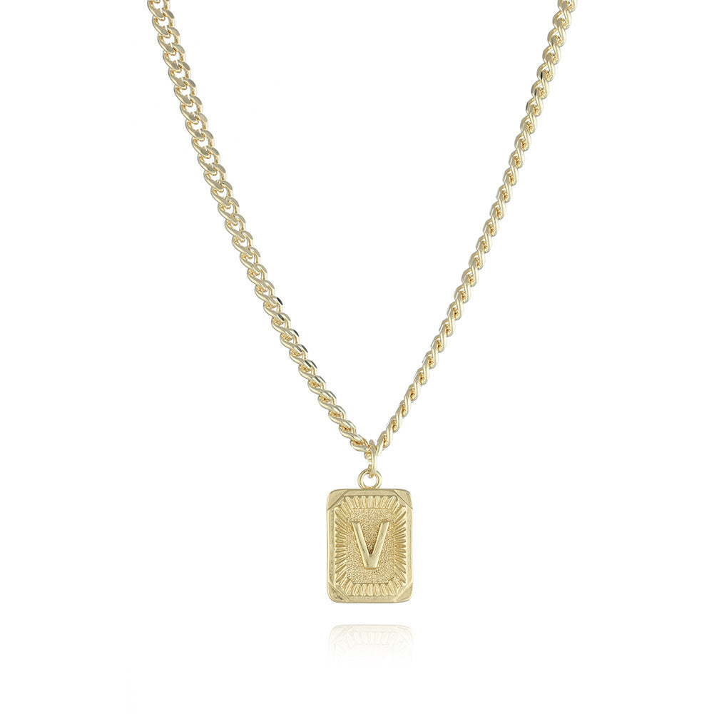 Gold Plated Initial Pendant