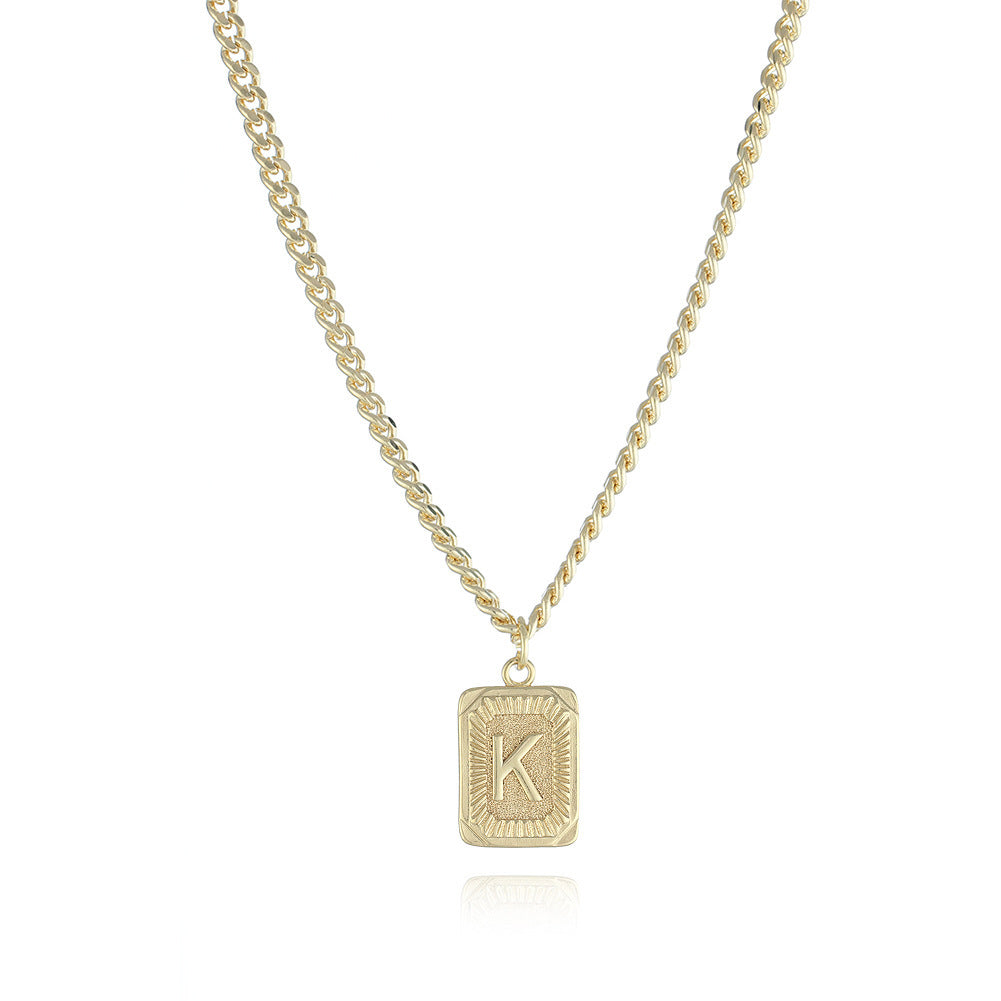 Gold Plated Initial Pendant
