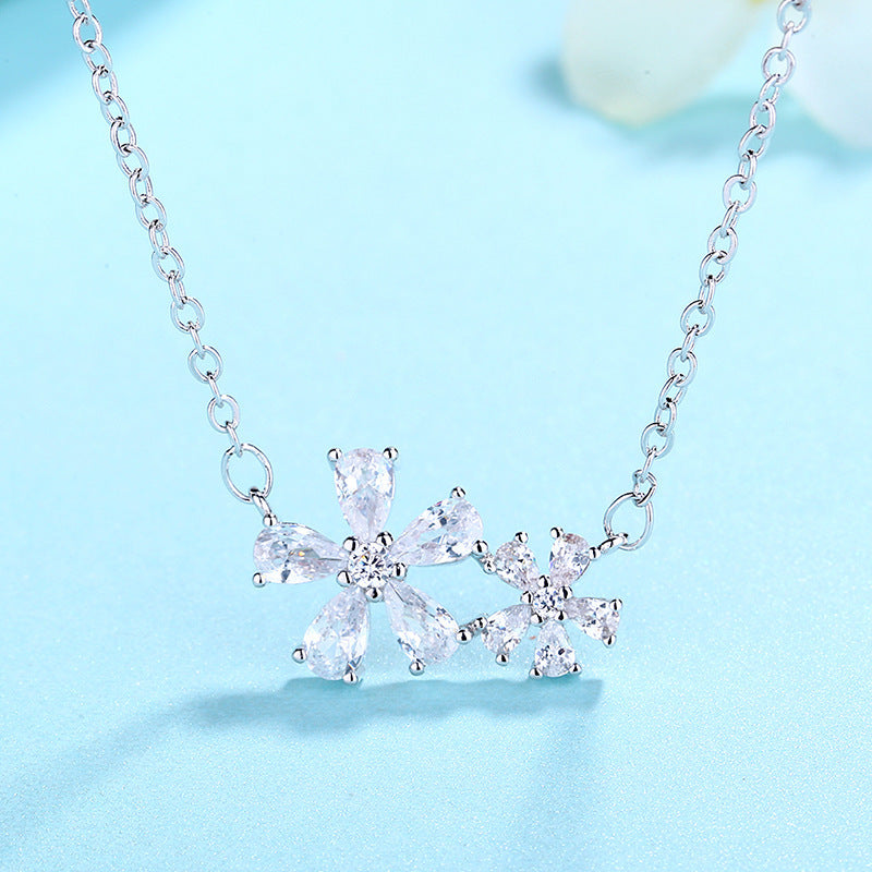 Double Flower Necklace