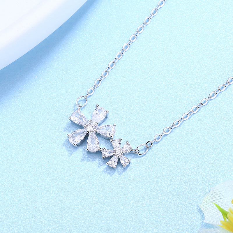 Double Flower Necklace