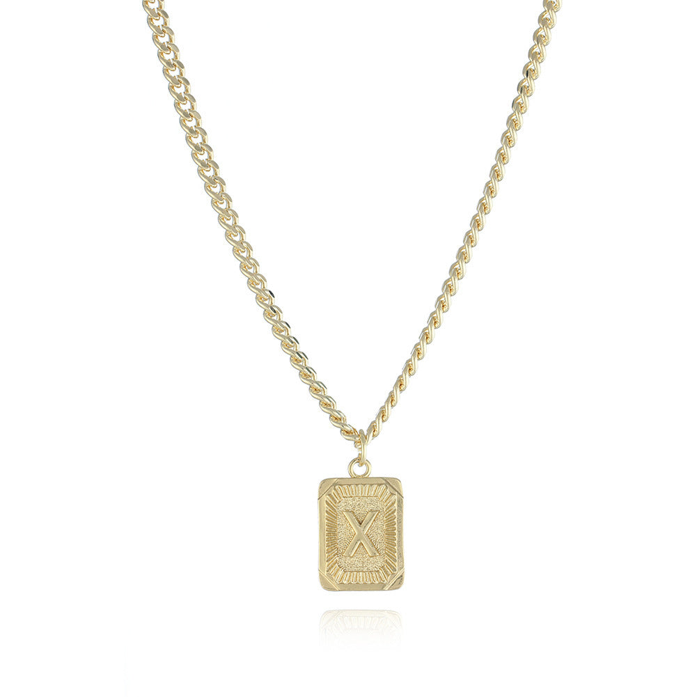 Gold Plated Initial Pendant