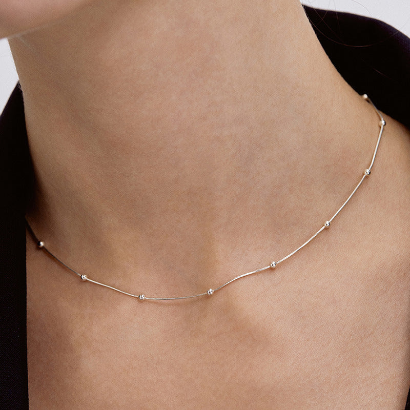Sterling Silver Ball Chain Necklace