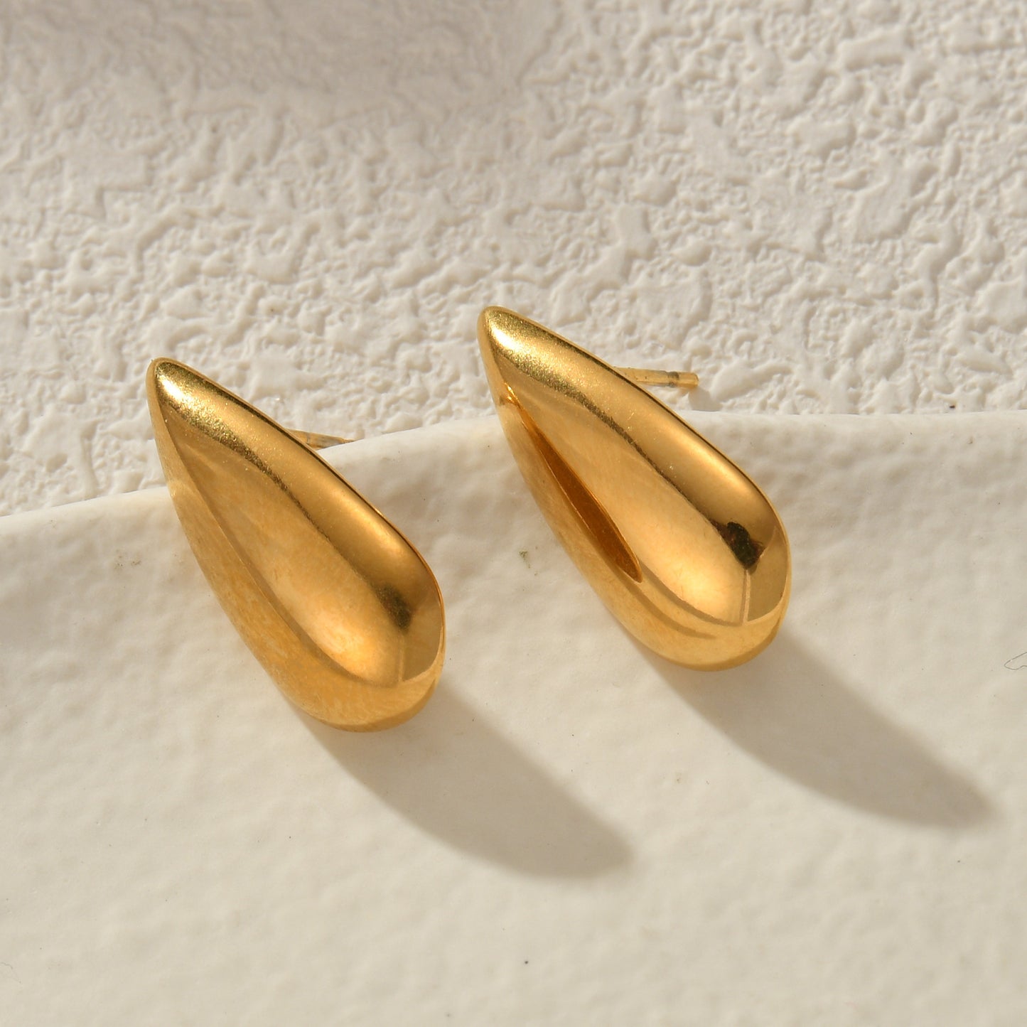 Liquid Gold Stud Earrings