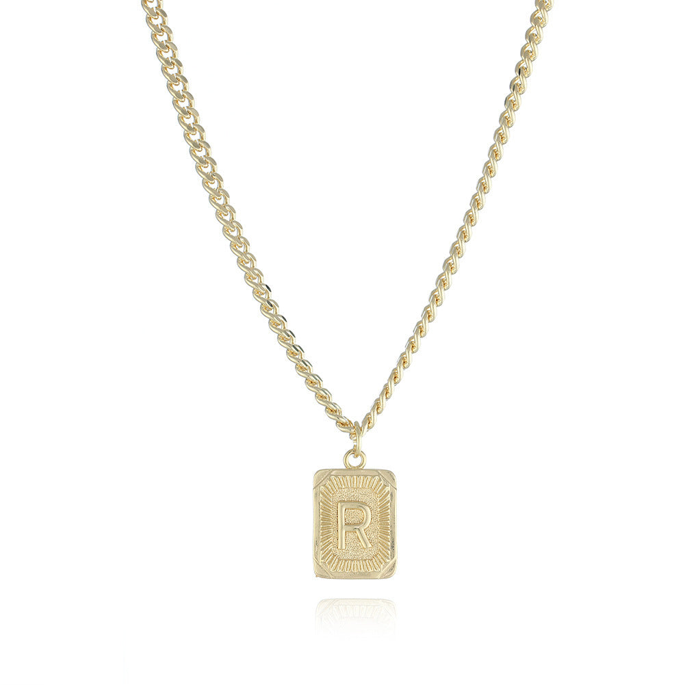 Gold Plated Initial Pendant