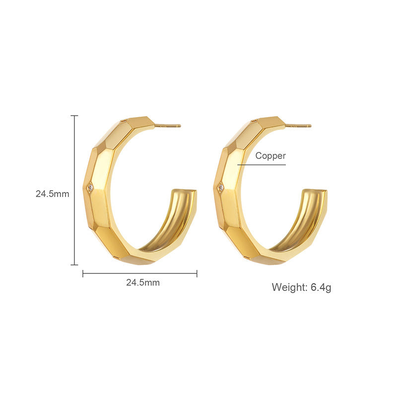 Geometric Hoop Earrings