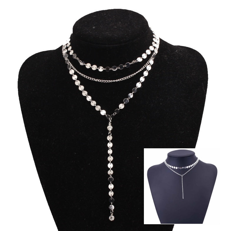 Coin Layered Lariat