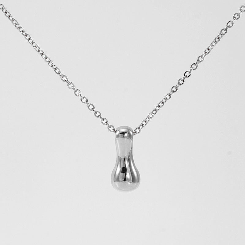 Glossy Bubble Letter Necklace