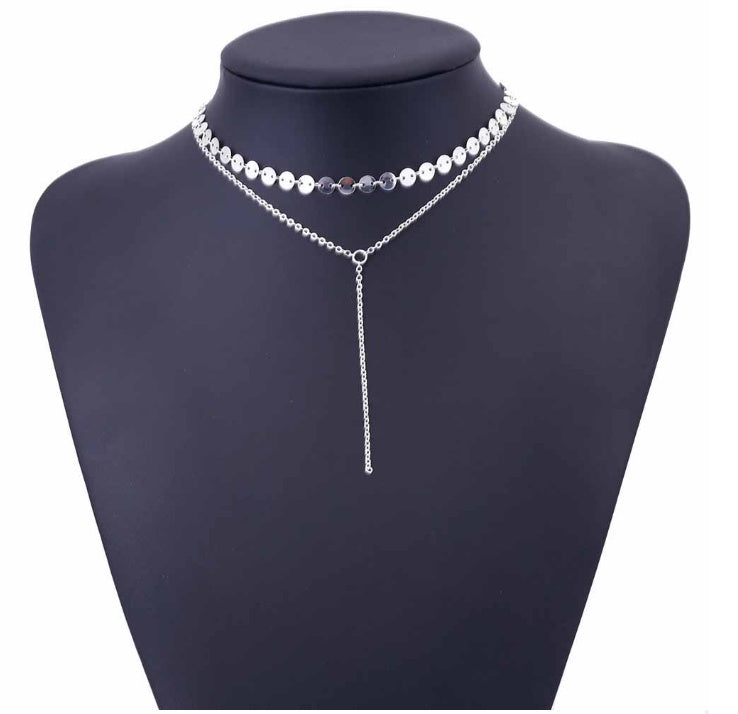 Coin Layered Lariat