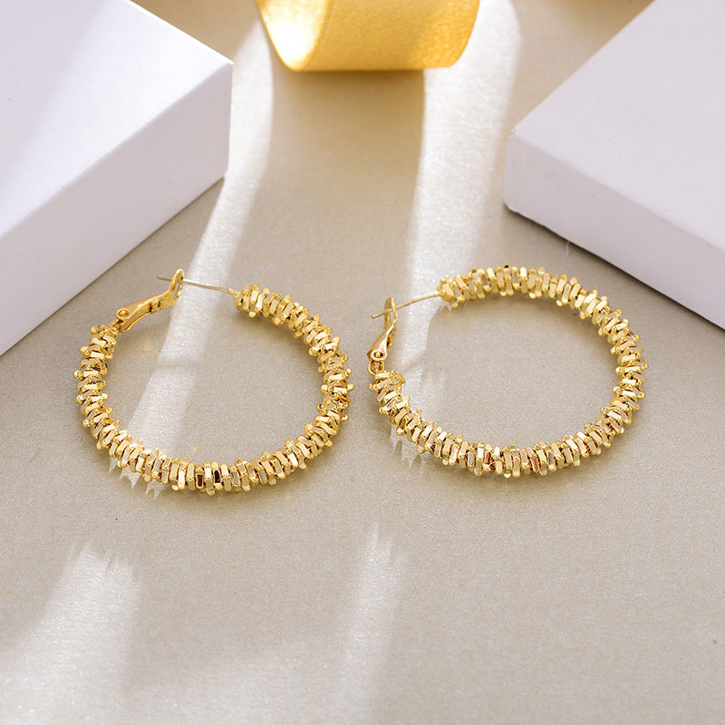 Stacked Geometric Hoop Earrings