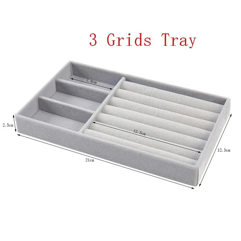 Stackable Velvet Jewelry Organizer