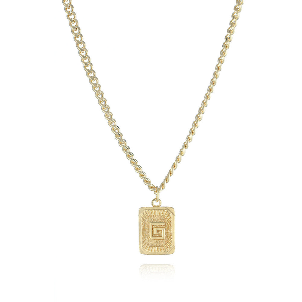 Gold Plated Initial Pendant
