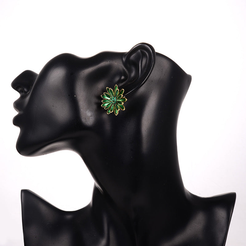 Retro Flower Earrings