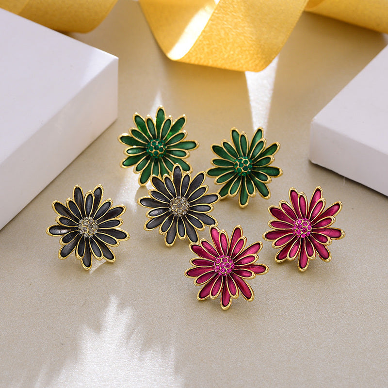Retro Flower Earrings
