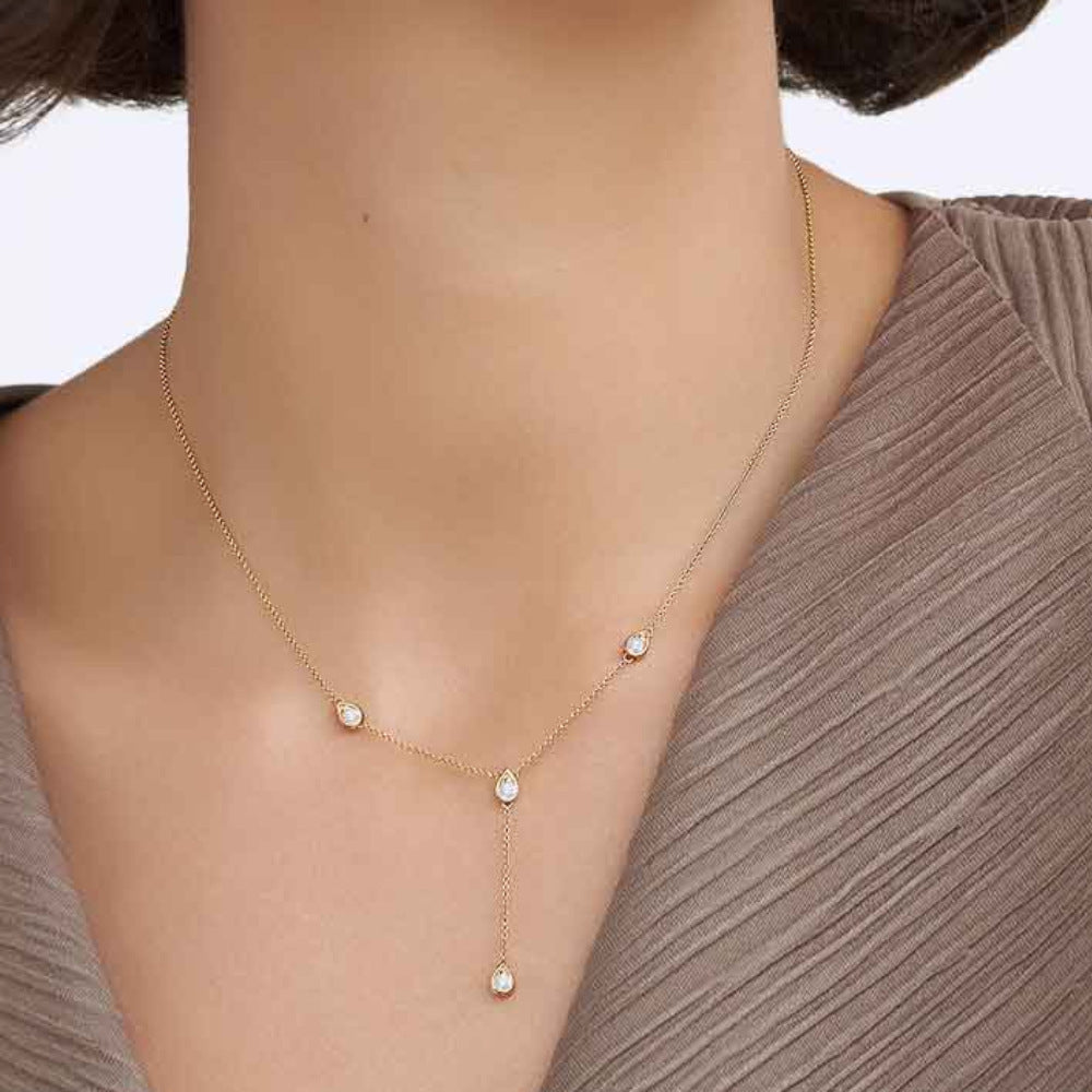 Simple Studded Lariat