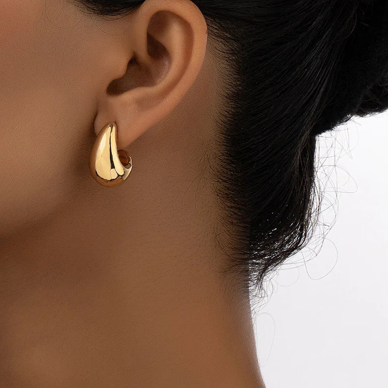 Chunky Dome Drop Earrings