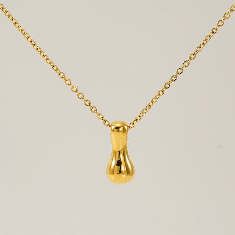Glossy Bubble Letter Necklace