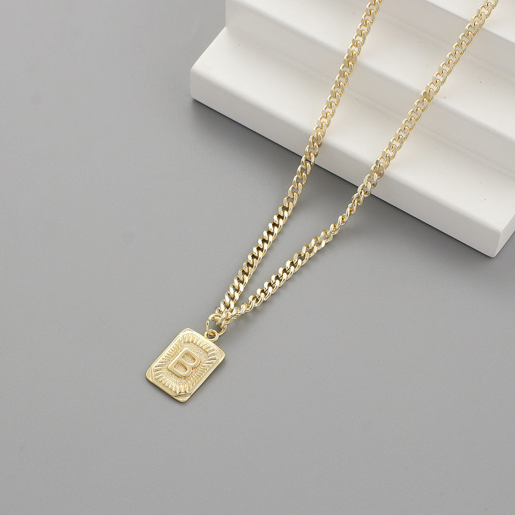 Gold Plated Initial Pendant