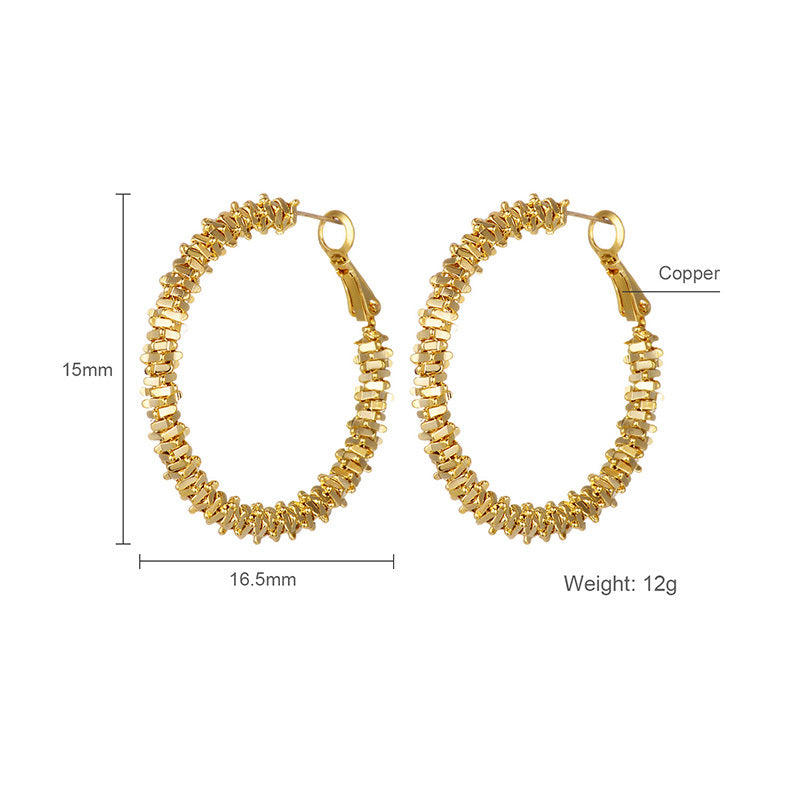 Stacked Geometric Hoop Earrings