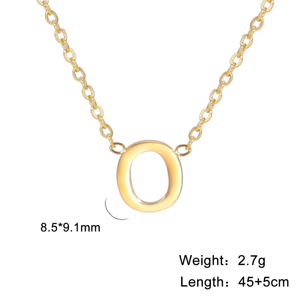Cartoon Letter Initial Necklace