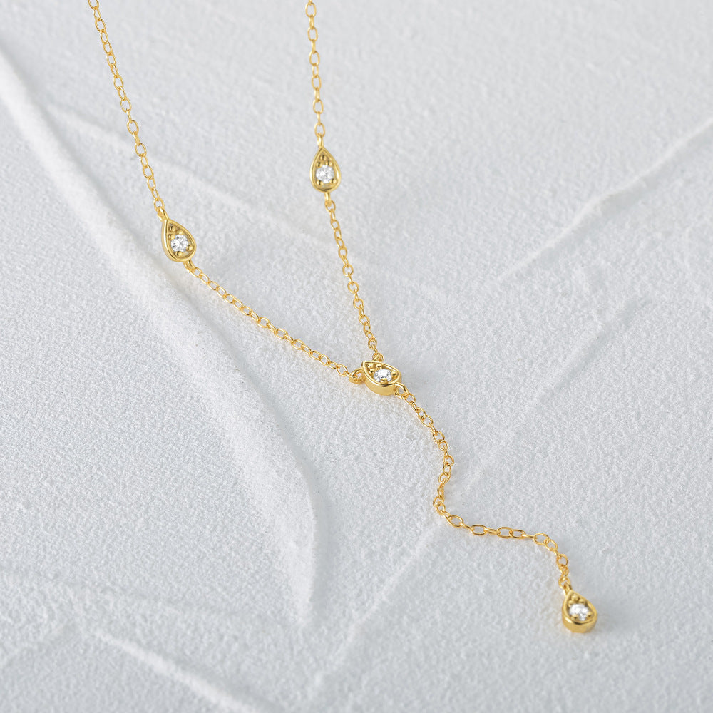 Simple Studded Lariat