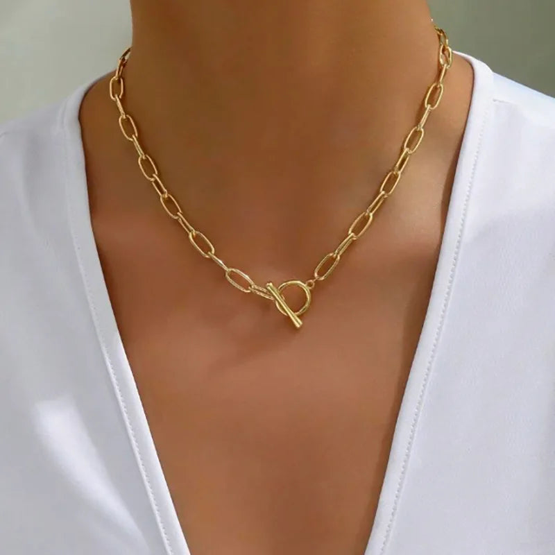 14K Gold Paperclip Chain