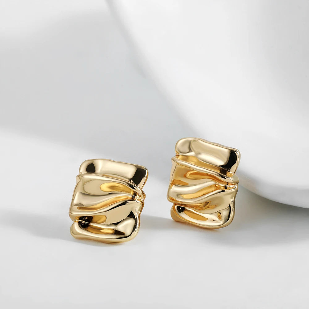 Square Ripple Earrings