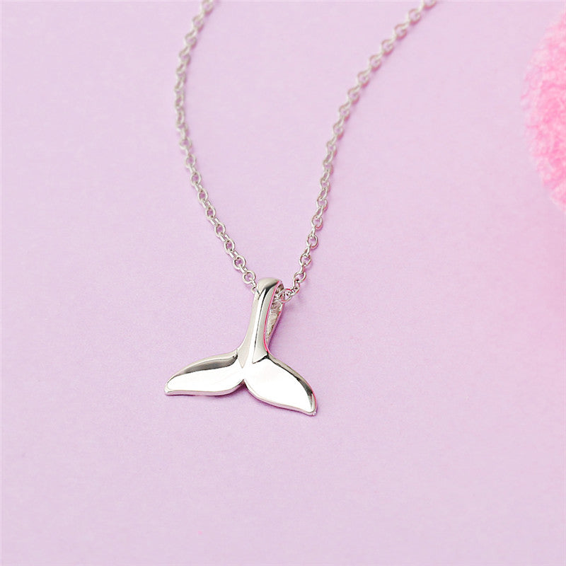 Sterling Silver Whale Tail Necklace - Forge & Form