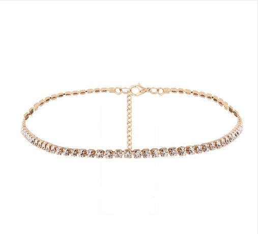 Faux Diamond Clavicle Necklace
