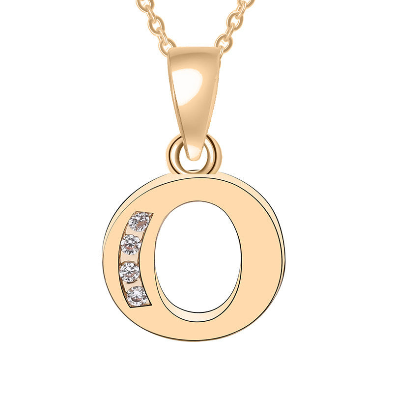 Bedazzled Initial Necklace