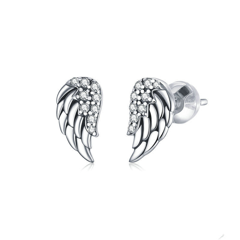 Sterling Silver Wing Stud Earrings - Forge & Form