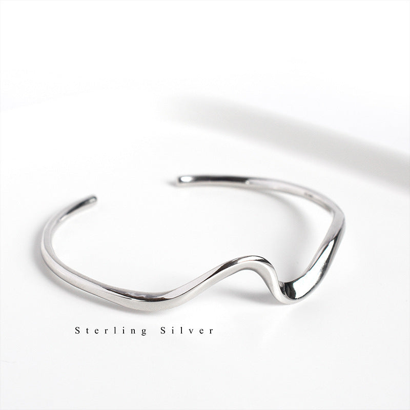Sterling Silver Ripple Bracelet - Forge & Form