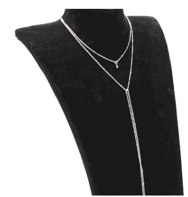 Dainty Dot Lariat Necklace