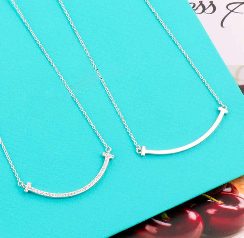 Sterling Silver Smiley Face Necklace - Forge & Form