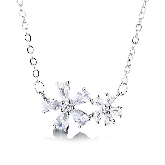 Double Flower Necklace