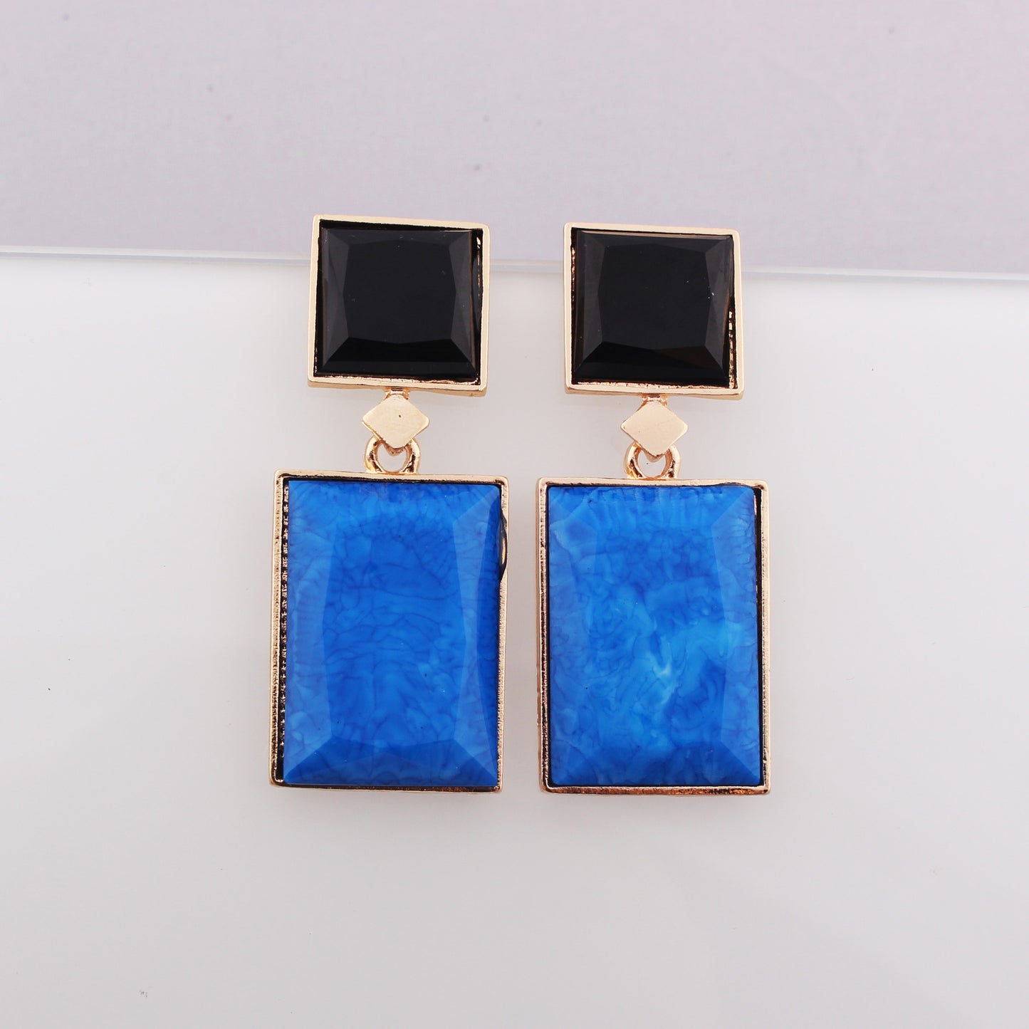 Geometric Square Earrings