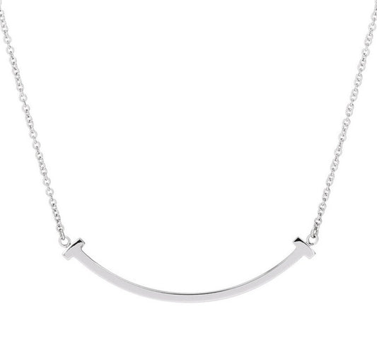 Sterling Silver Smiley Face Necklace - Forge & Form