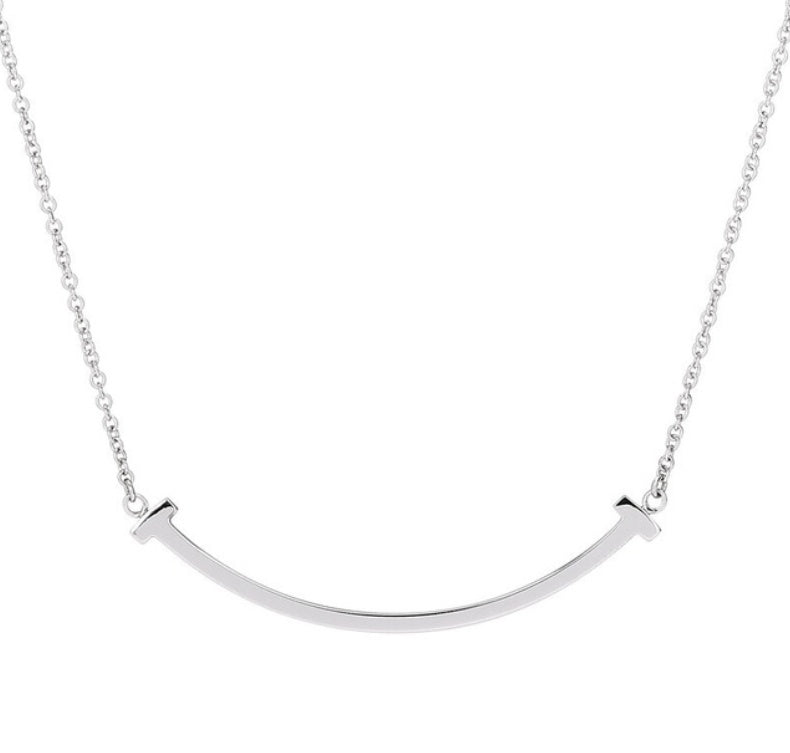 Sterling Silver Smiley Face Necklace - Forge & Form