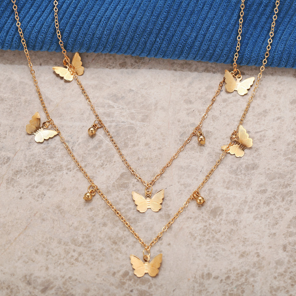 Butterfly Double Necklace