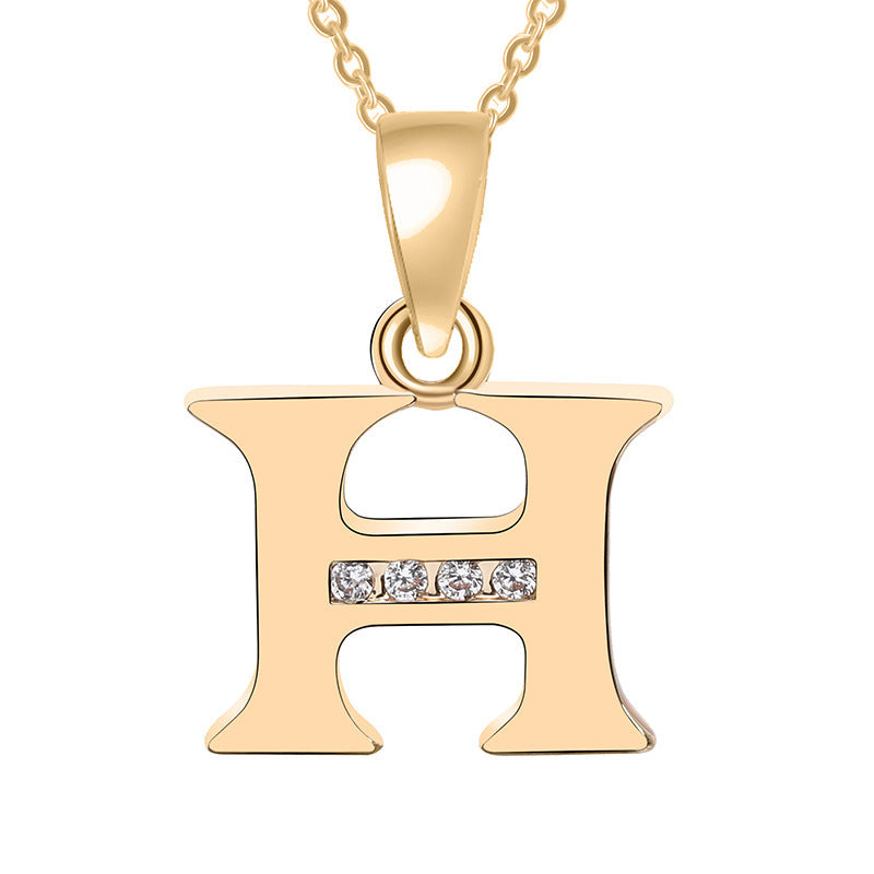 Bedazzled Initial Necklace